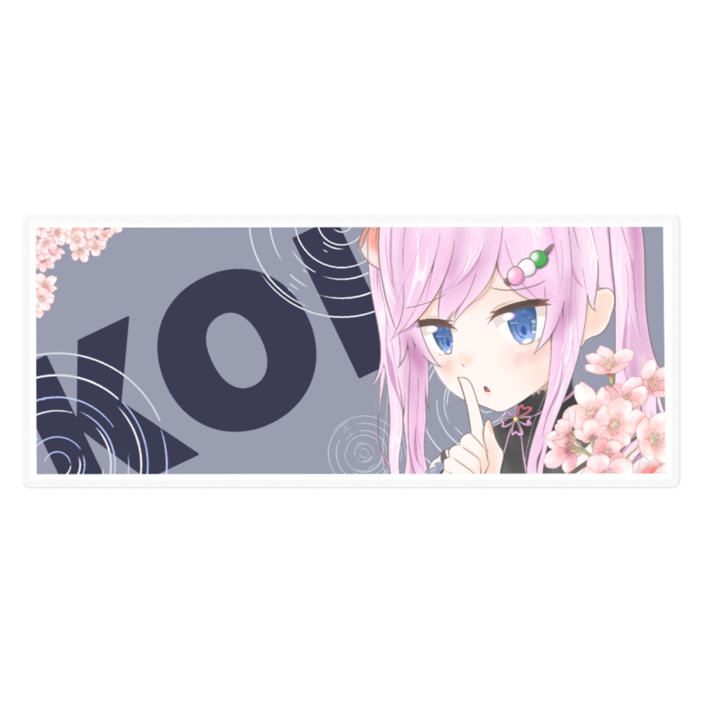 オリキャラ【KOIちゃん】ステッカー(KOI_1ver.)
