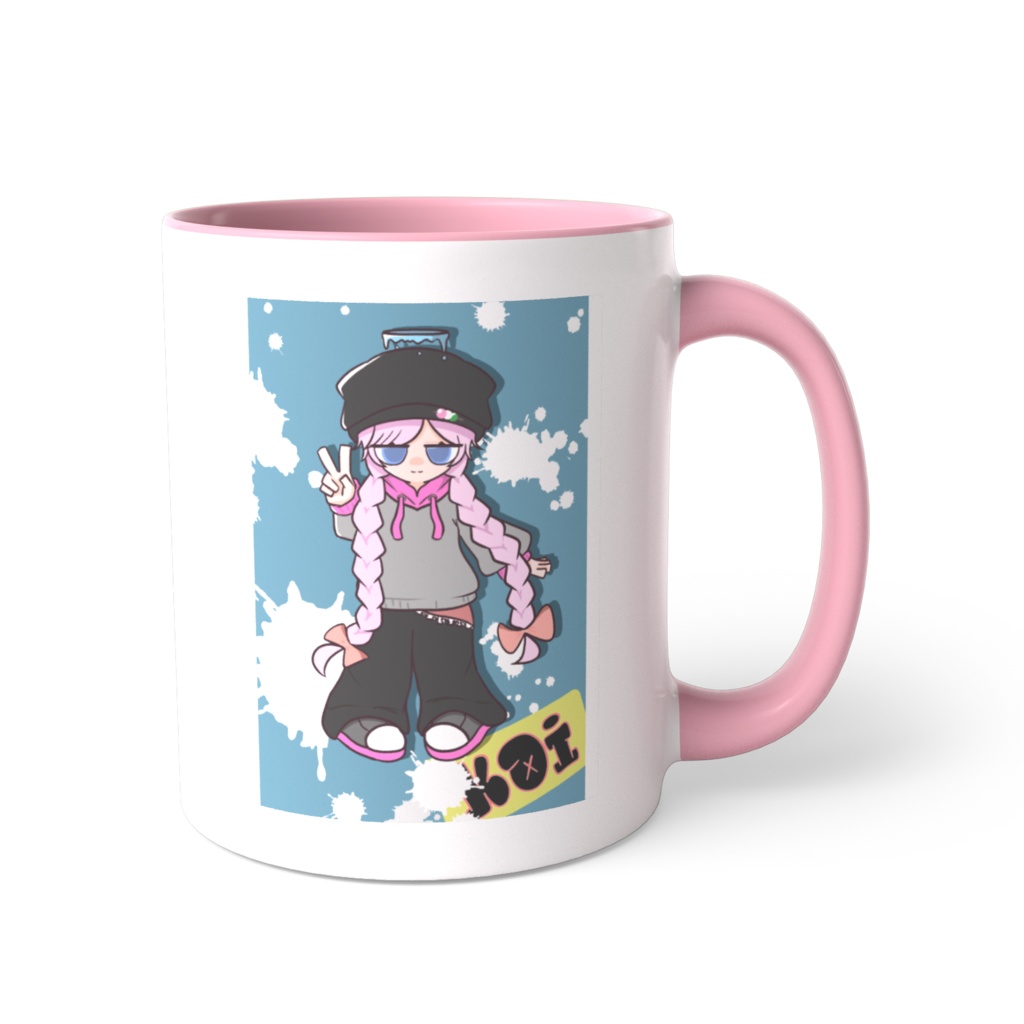 オリキャラ【KOIちゃん】ツートンカラーマグカップ