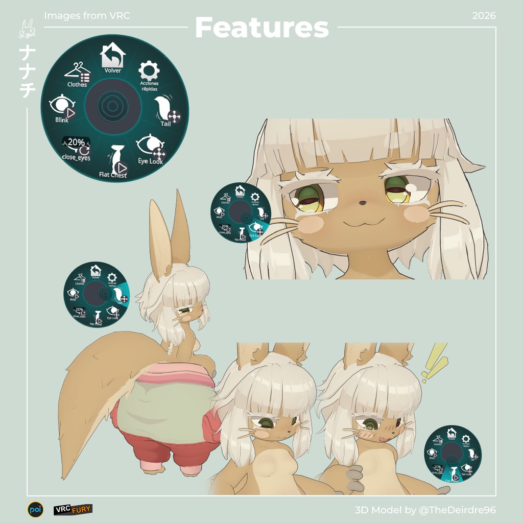 ナナチ (Nanachi) VRC 3D Model