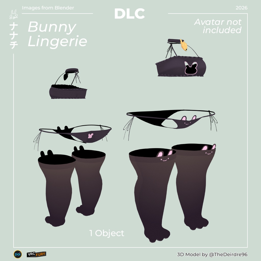 Bunny Lingerie for ナナチ (Nanachi) VRC
