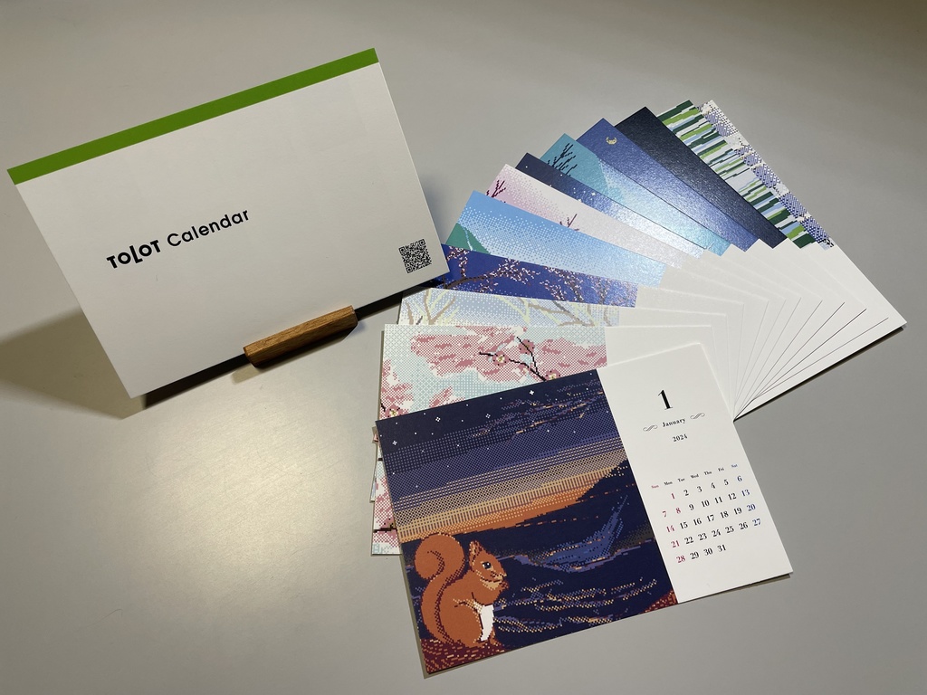 Blu's Original Desktop Calendar 2024
