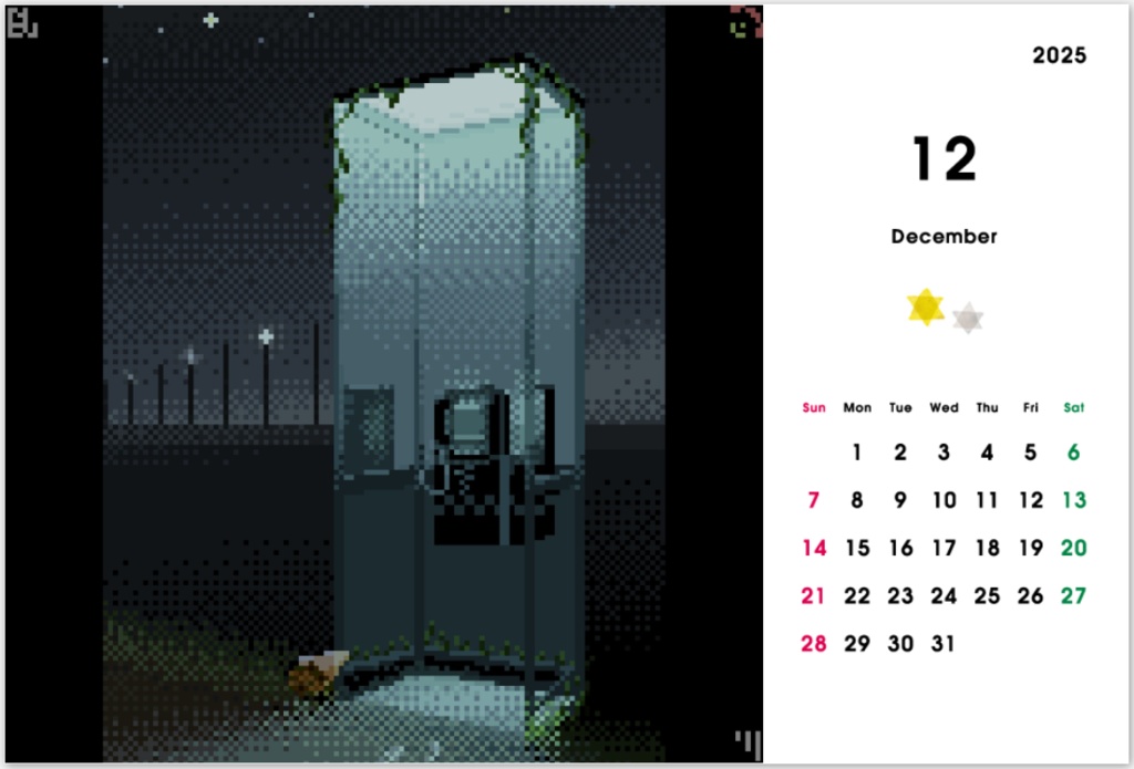 Blu's Original Desktop Calendar 2025