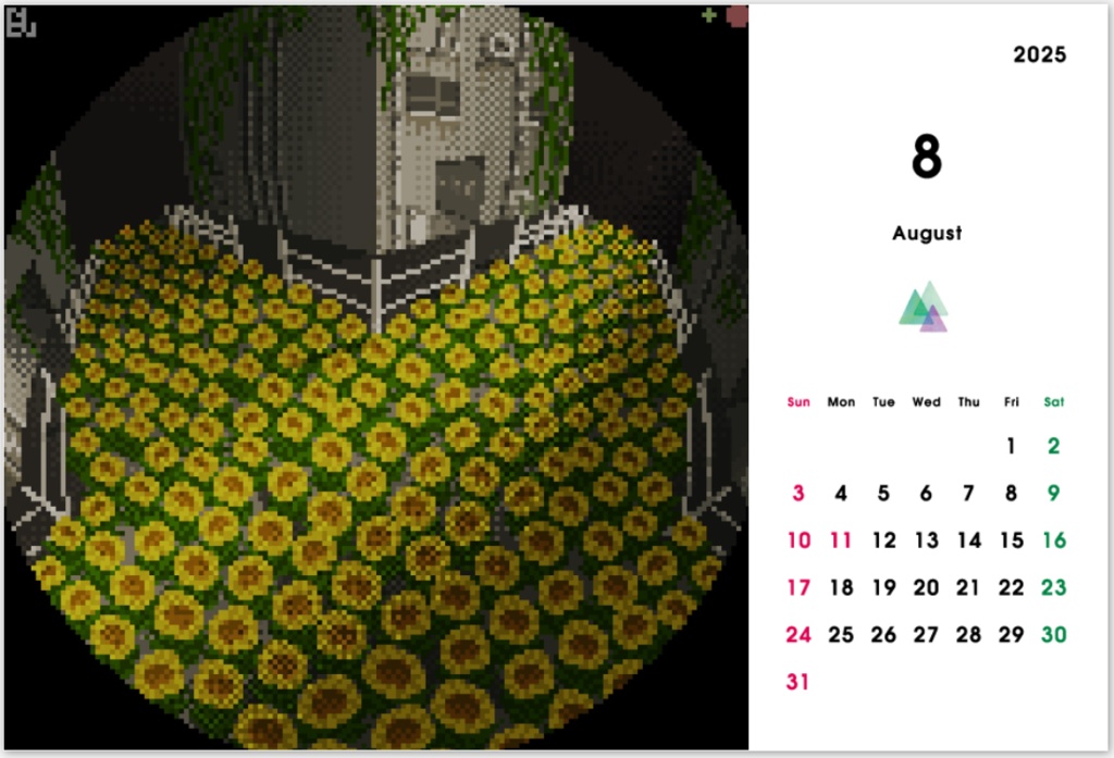 Blu's Original Desktop Calendar 2025