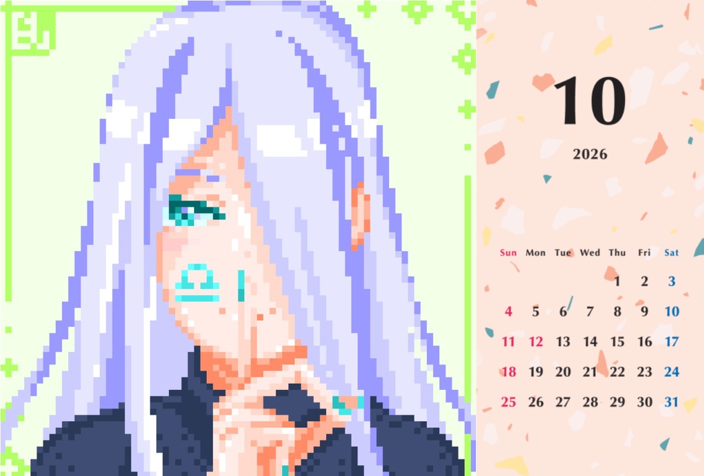 Blu's Original Desktop Calendar 2026