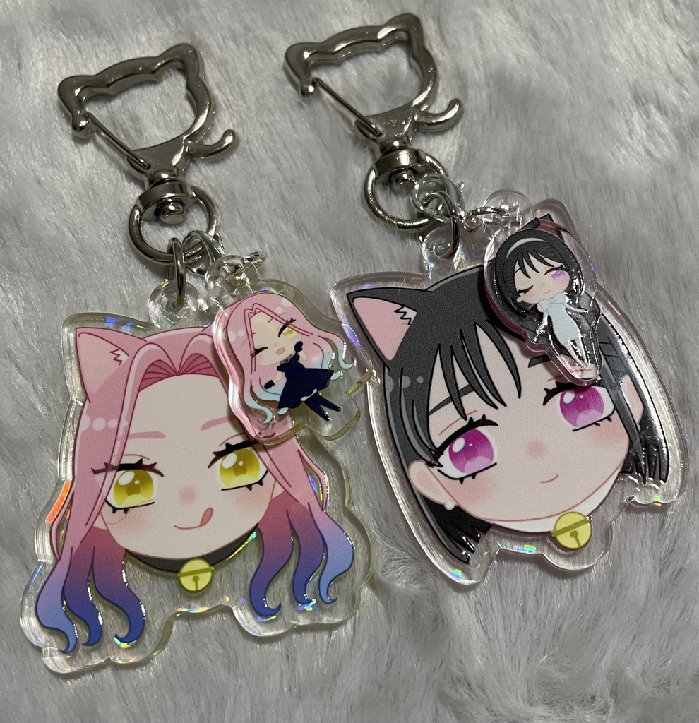 ねこみみミジ・スア　アクリルキーホルダー