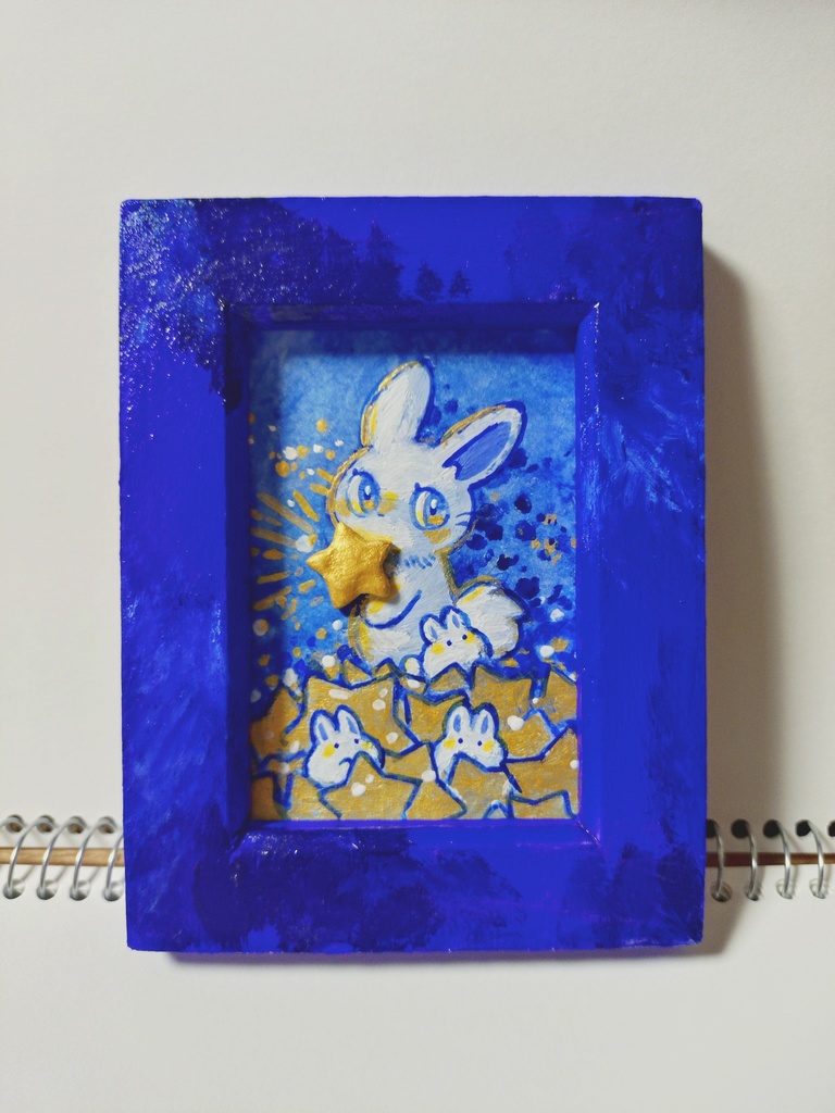 ミニ原画「ほしうさぎ」