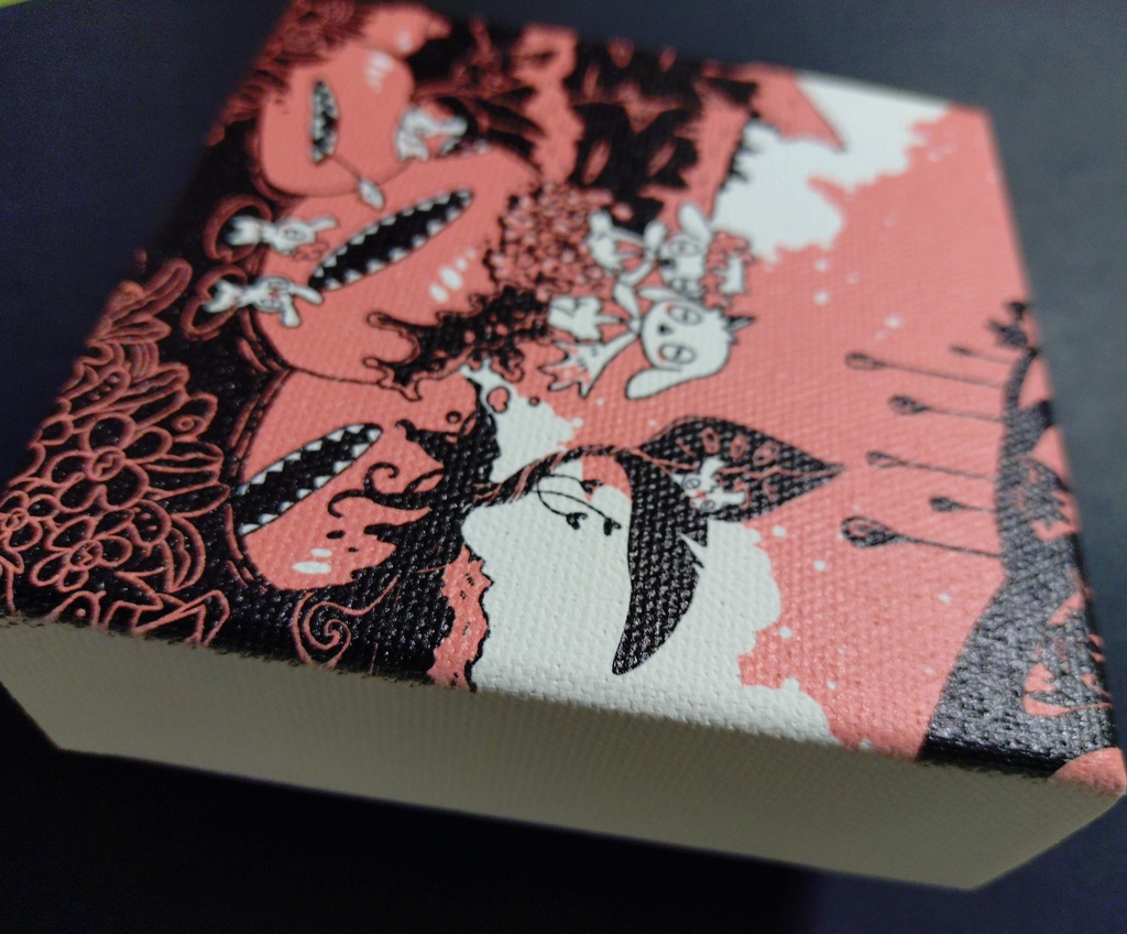 キャンバスプリント「こあくまさんぽ」