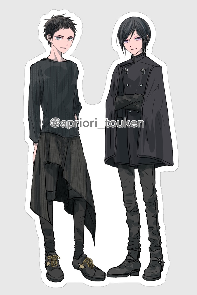 薬研＆厚 軽装イメージ現代服アクリルスタンド - a priori - BOOTH