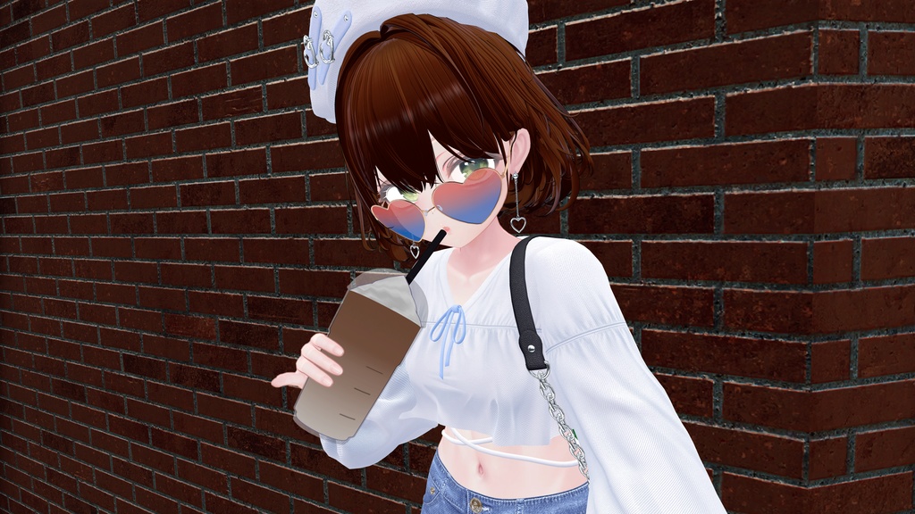 【MAで簡単導入】ハート型サングラス【マヌカ対応】