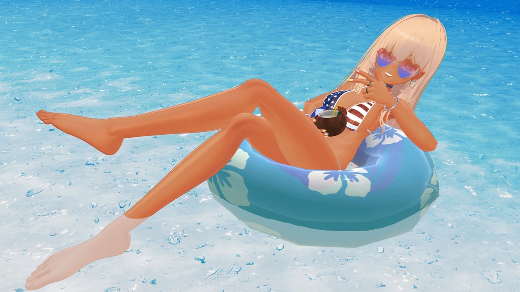 【MAで簡単導入】ハート型サングラス【マヌカ対応】