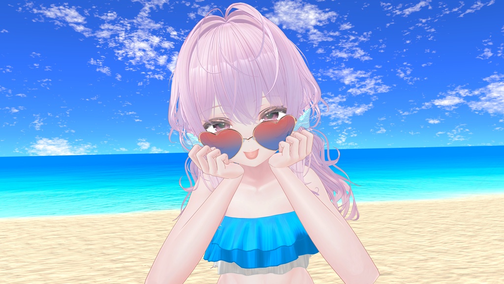 【MAで簡単導入】ハート型サングラス【マヌカ対応】