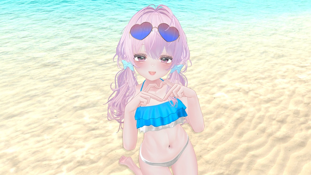 【MAで簡単導入】ハート型サングラス【マヌカ対応】