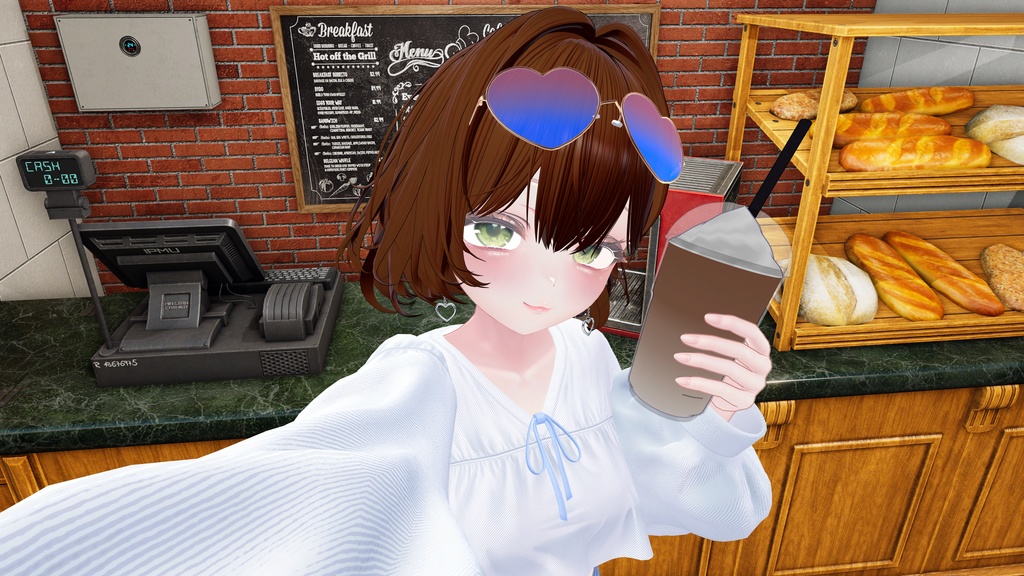 【MAで簡単導入】ハート型サングラス【マヌカ対応】