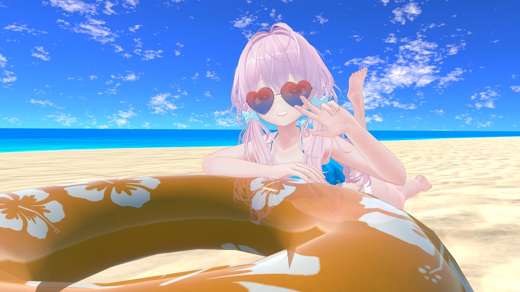 【MAで簡単導入】ハート型サングラス【マヌカ対応】