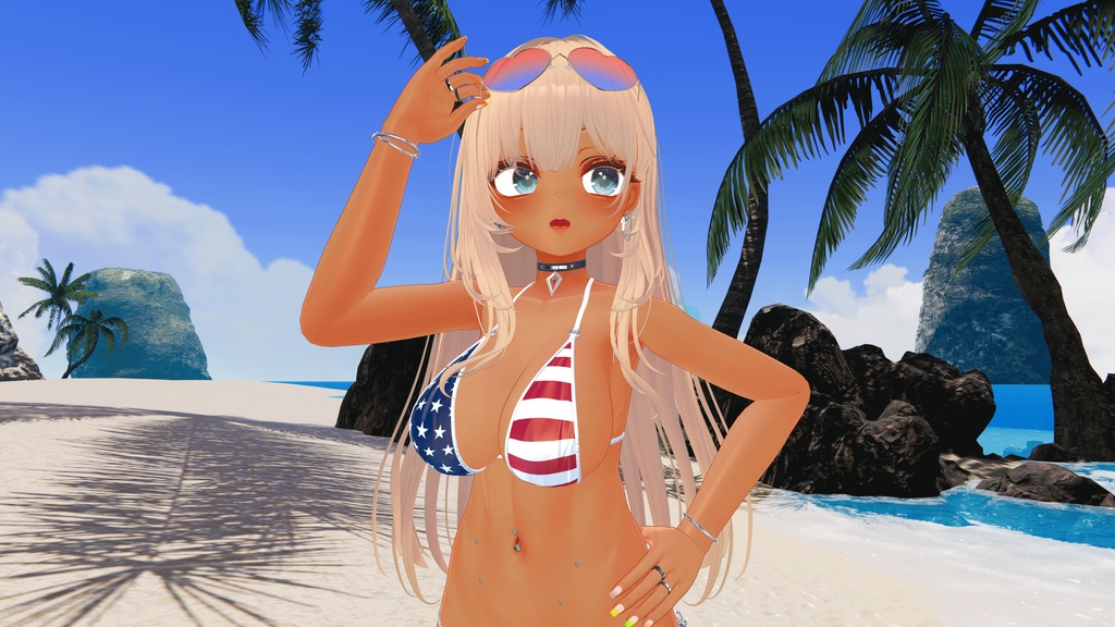 【MAで簡単導入】ハート型サングラス【マヌカ対応】