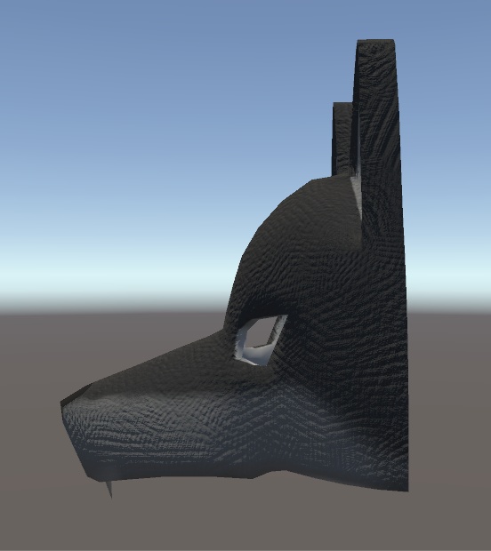 狼面 3Dモデル
