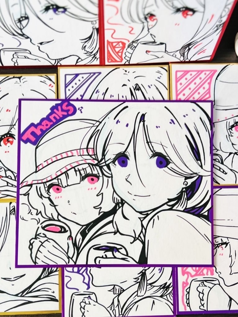 【ランダム色紙】お姉さん・学生・ツンデレお姉さん【COMITIA154】