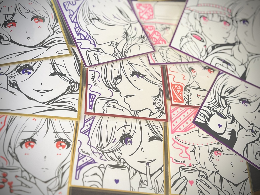 【ランダム色紙】お姉さん・学生・ツンデレお姉さん【COMITIA154】