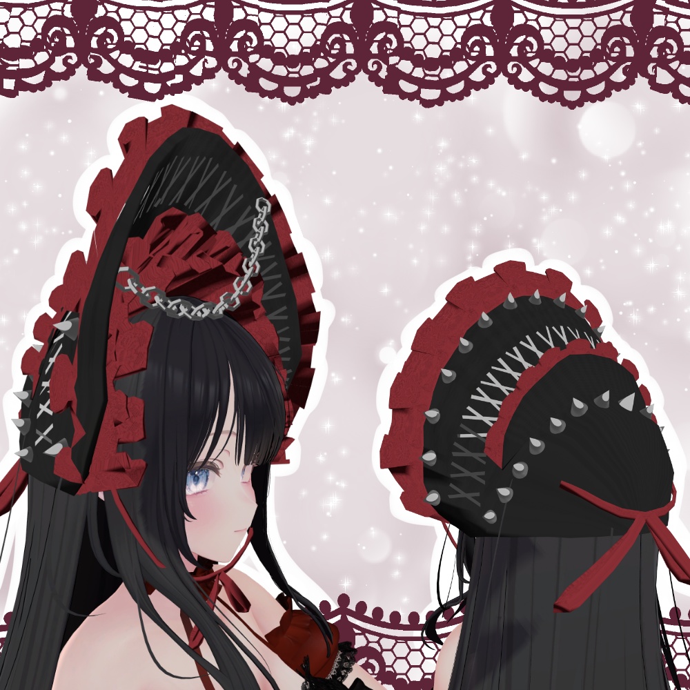 フリーサイズヘッドドレス🕊️♥6色付き♥