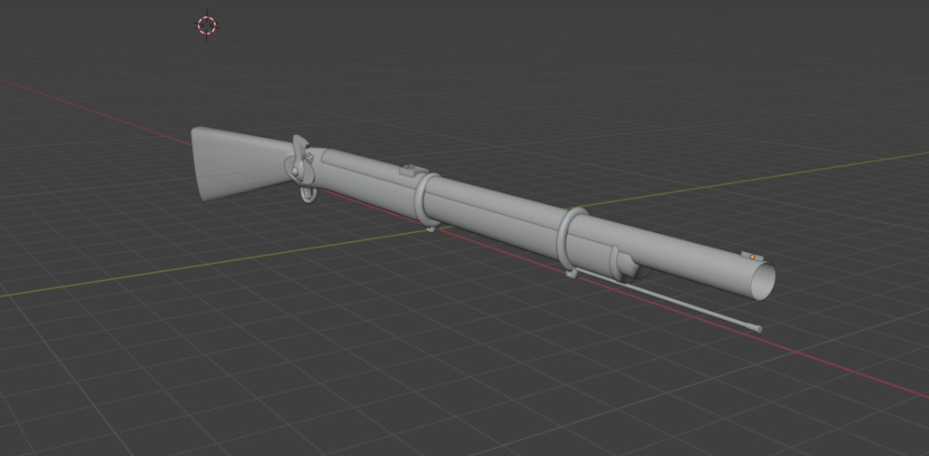 【free(無料)】 レトロ銃 blenderfile