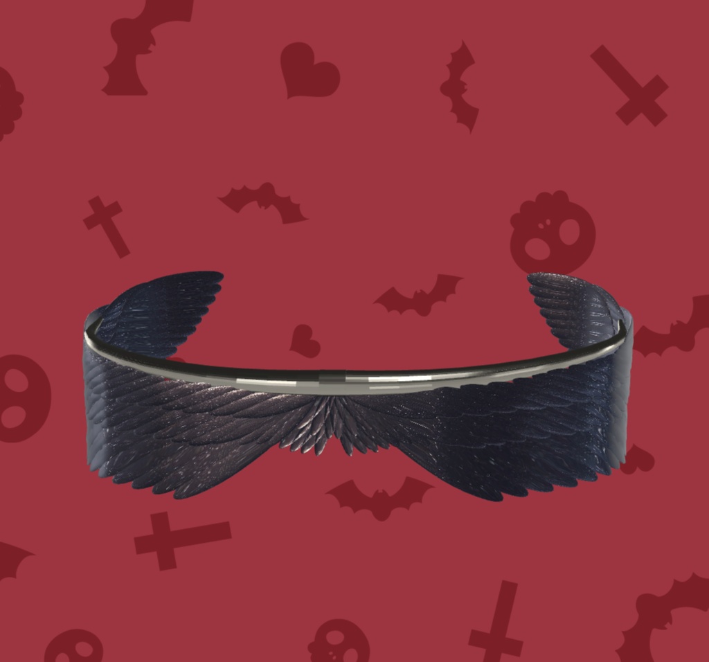期間限定無料 free【VRChat】翼リング \ wing ring