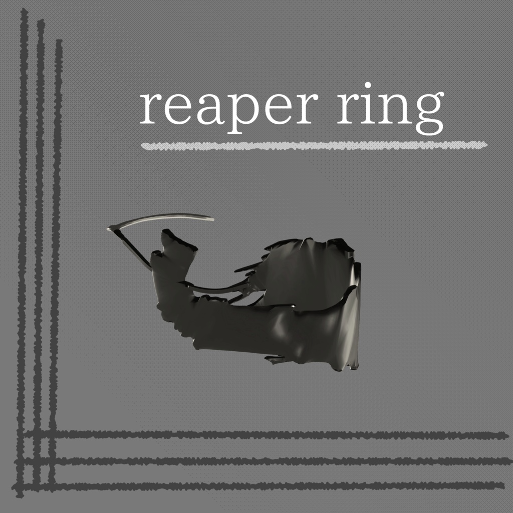 期間限定無料 free【VRChat】【ハロウィン/Halloween】reaper ring / 死神