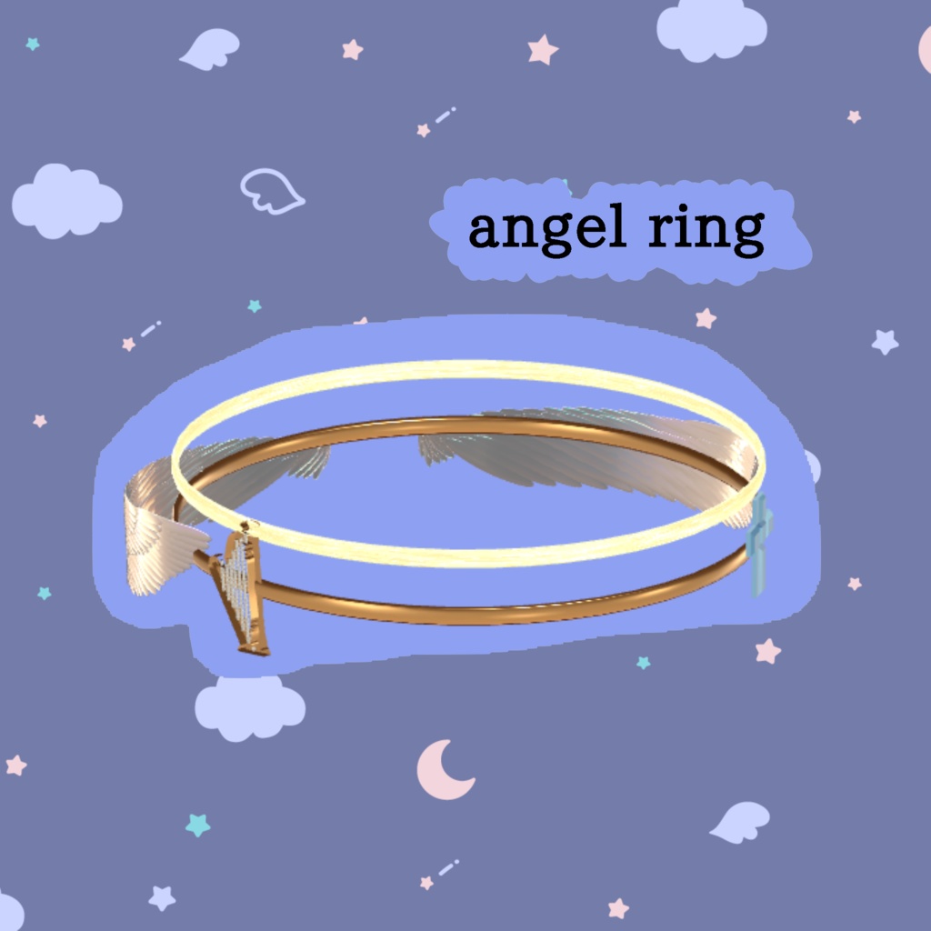 期間限定無料 free【VRChat】angel ring / 天使
