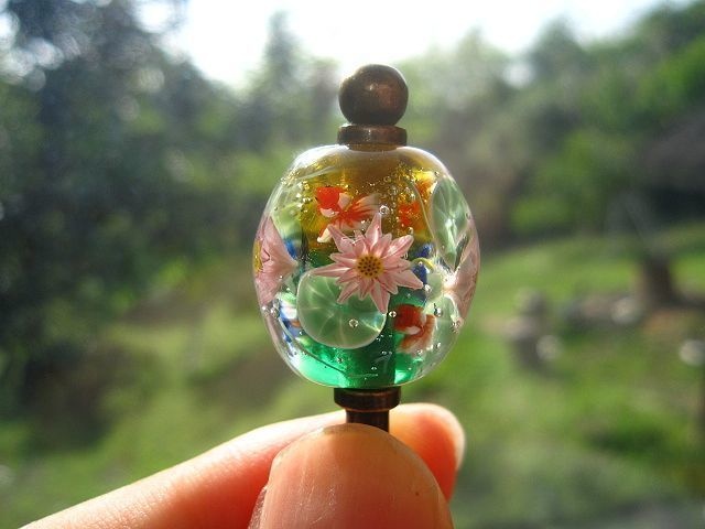 蓮の花と金魚の簪