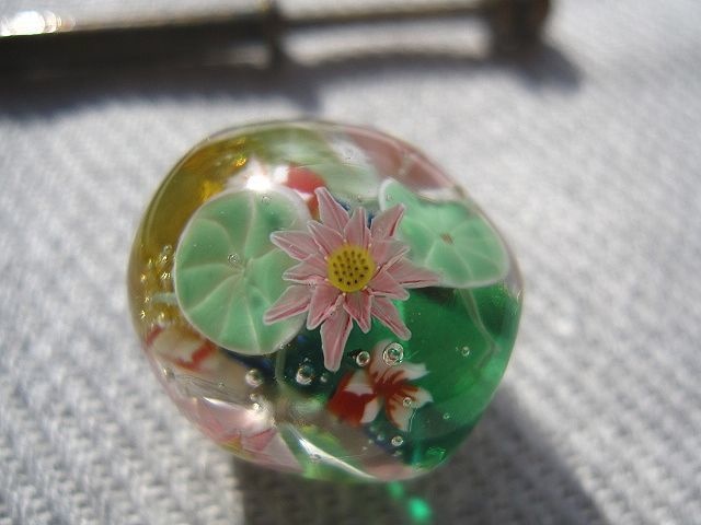 蓮の花と金魚の簪
