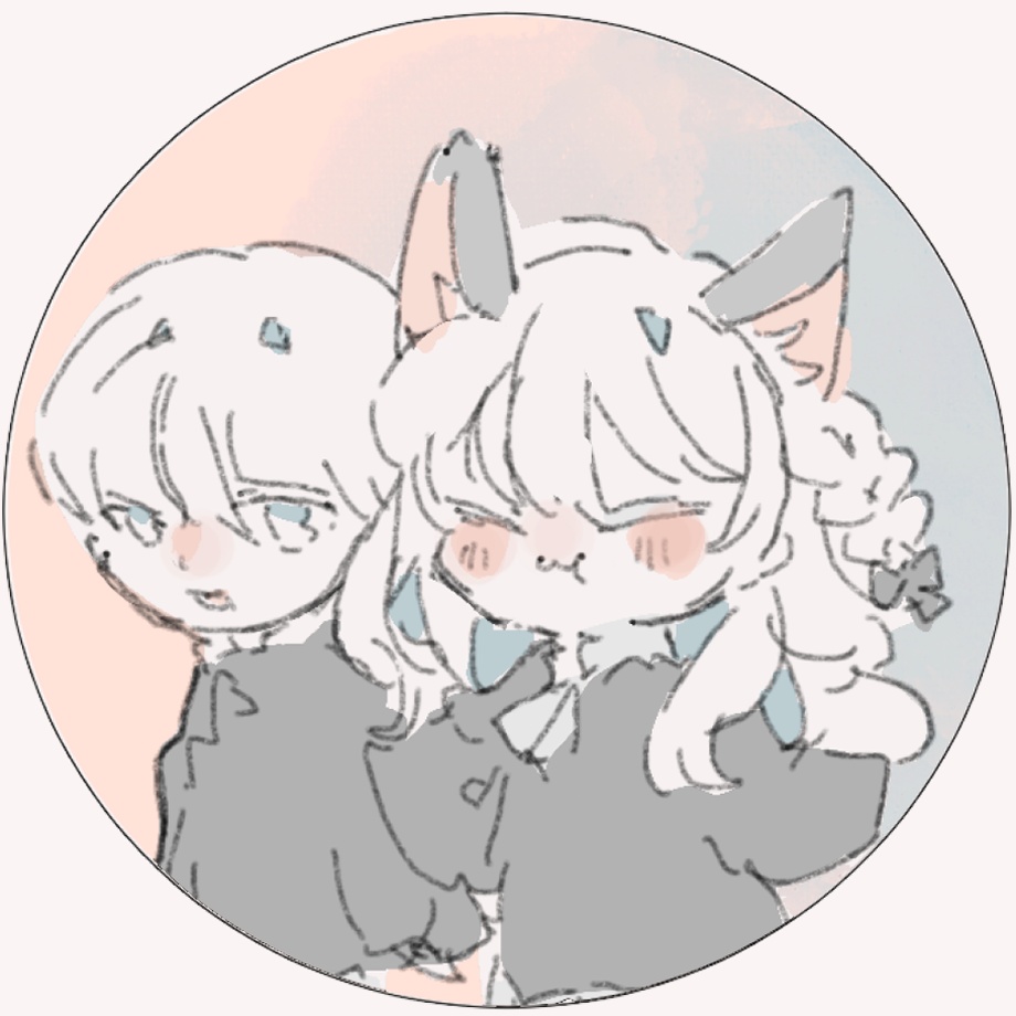 ［Sticker］Michel and Barney　｜　7cm*7cm　｜　clear