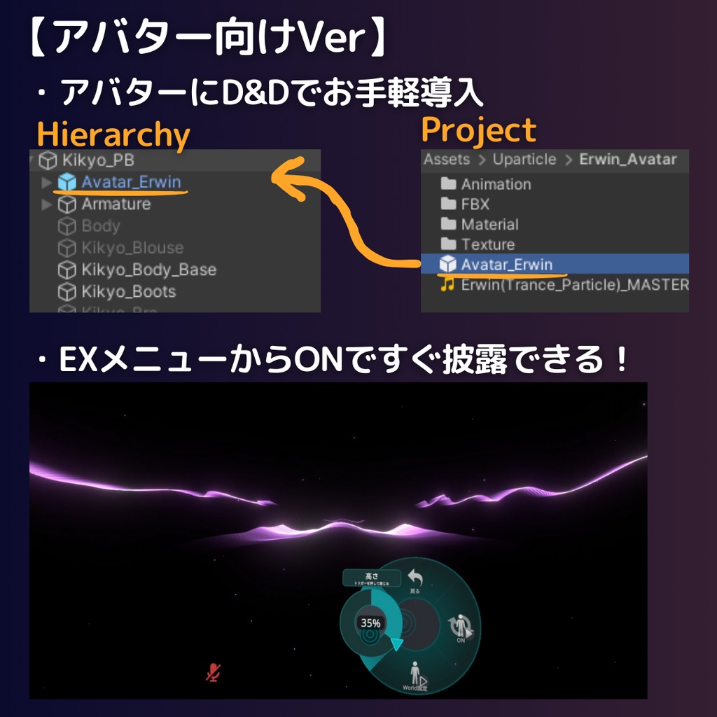 パーティクルライブ「Erwin」