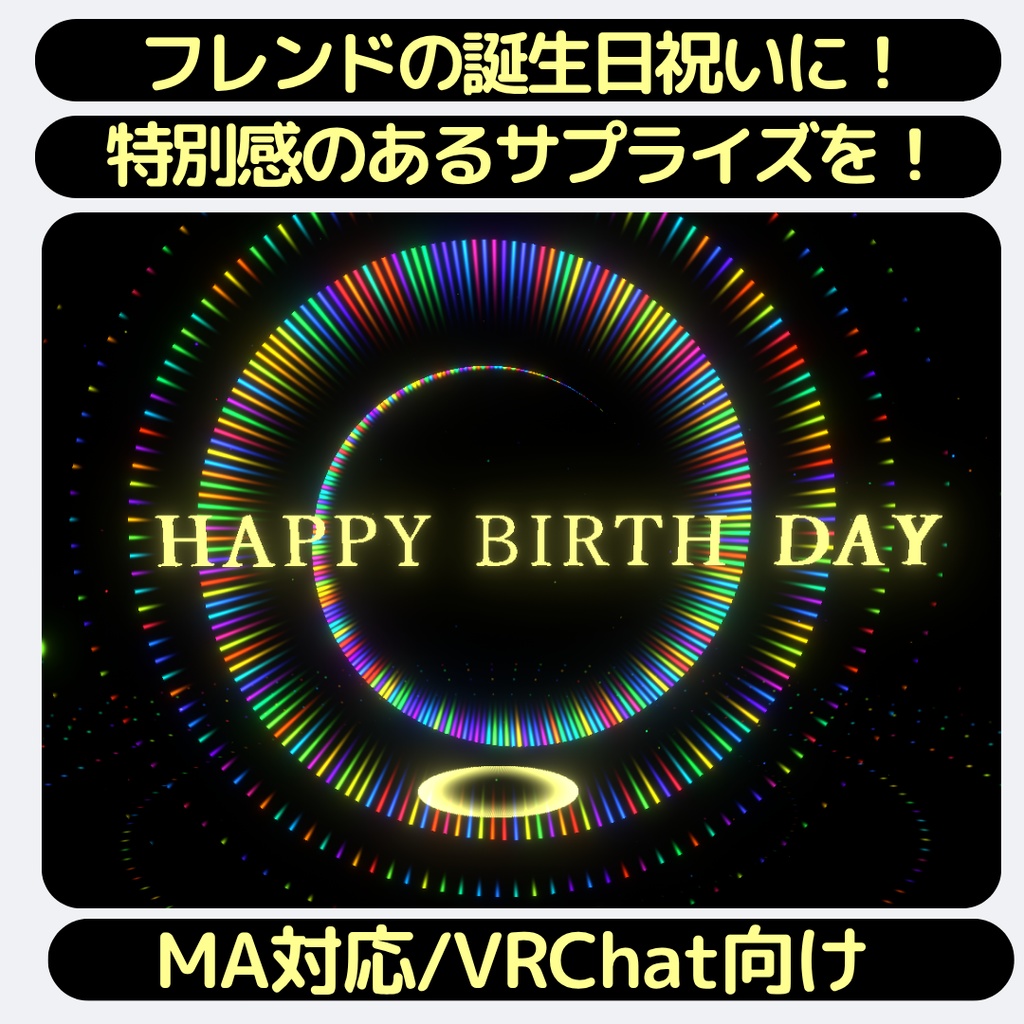 フレンドの誕生日祝いに!パーティクルライブ「Surprise」