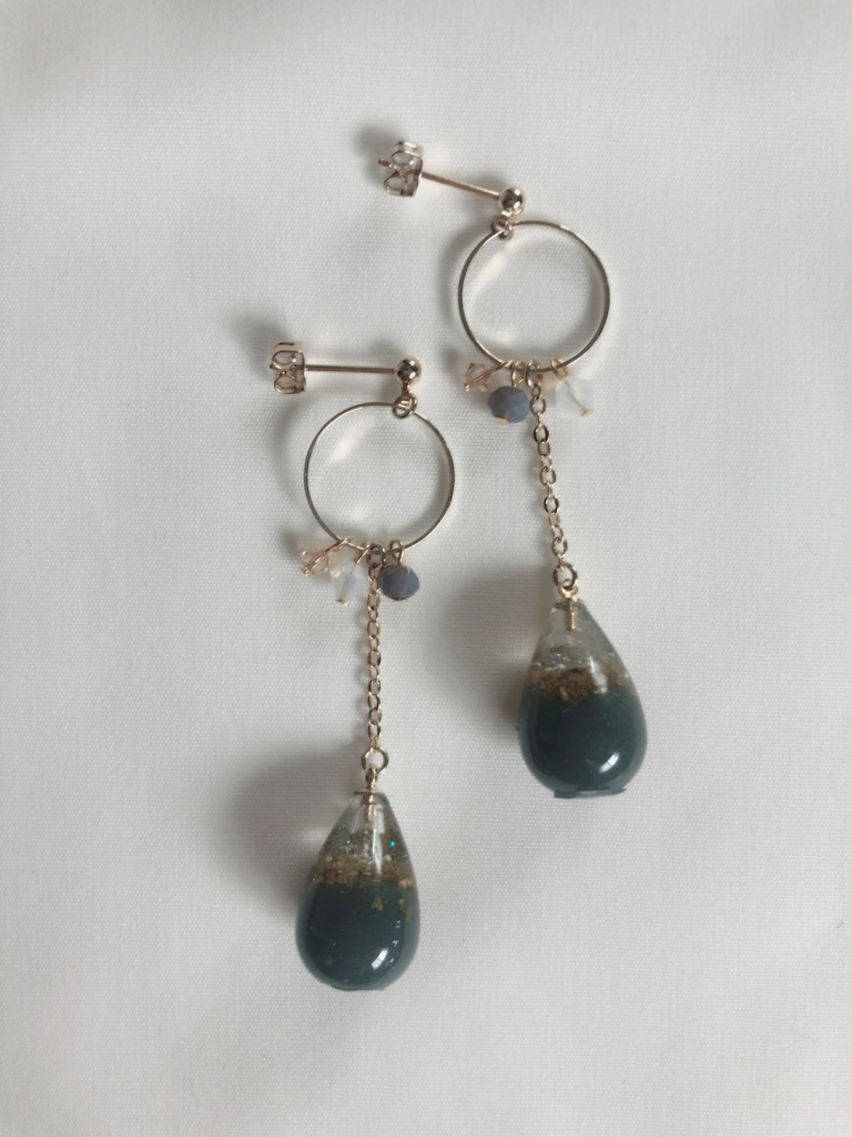 ハイキュー!!各校カラーしずくピアス&イヤリング