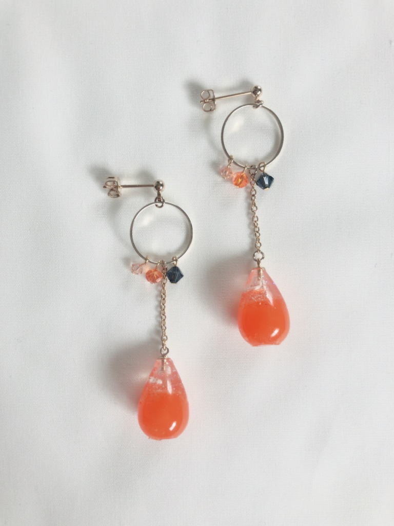 ハイキュー!!各校カラーしずくピアス&イヤリング