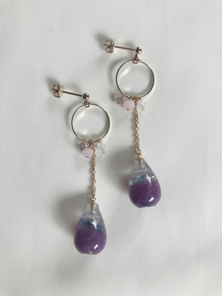 ハイキュー!!各校カラーしずくピアス&イヤリング