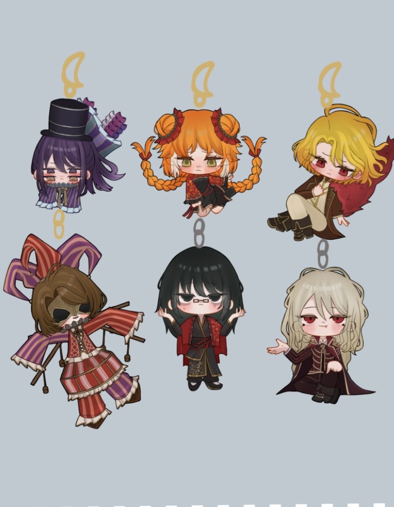 繋がるアクリルキーホルダー