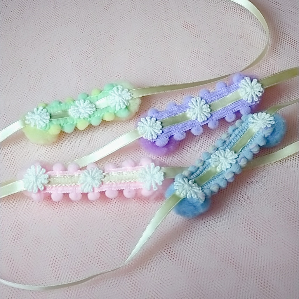 ぽんぽんヘッドアクセサリー(各種・各色)