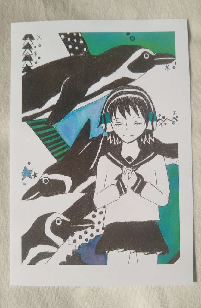 ペンギン・ララバイ(ポストカード)