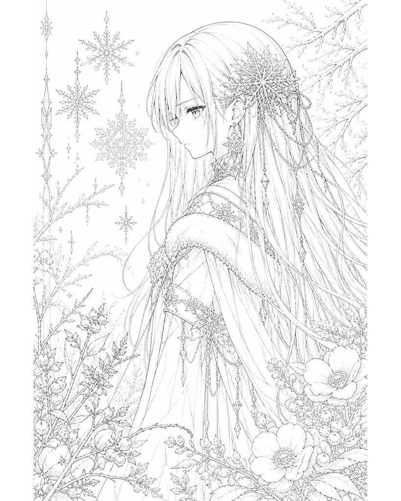 Elegant ANIME Coloring Book