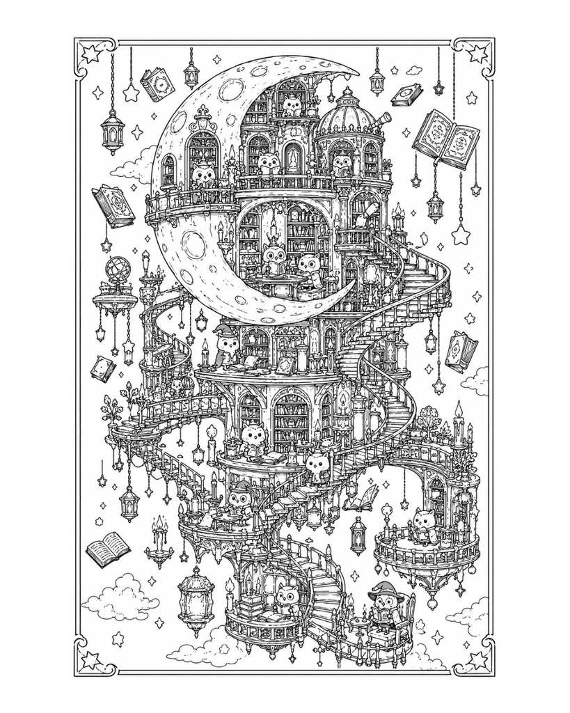Tiny Shadows Coloring Book