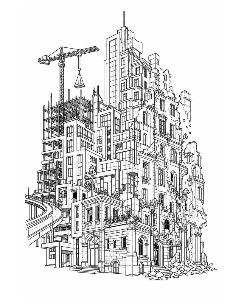 Impossible Perspectives Coloring Book