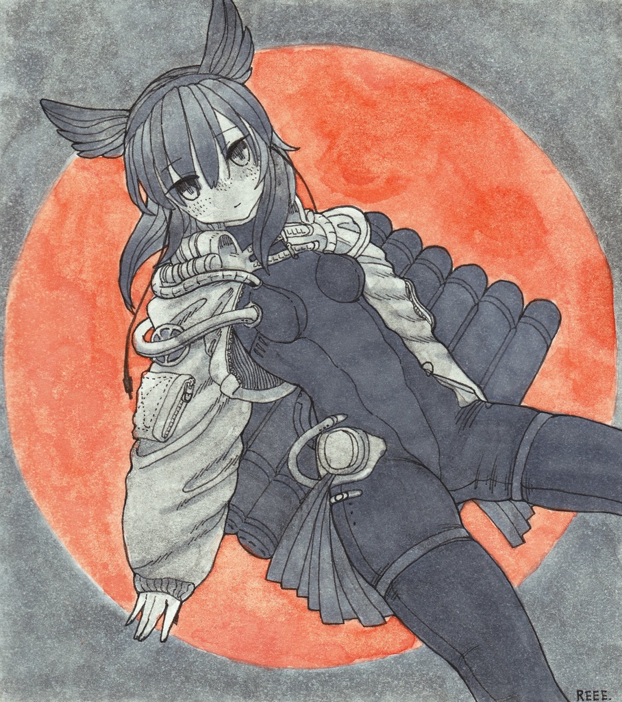 ミニ色紙_初月