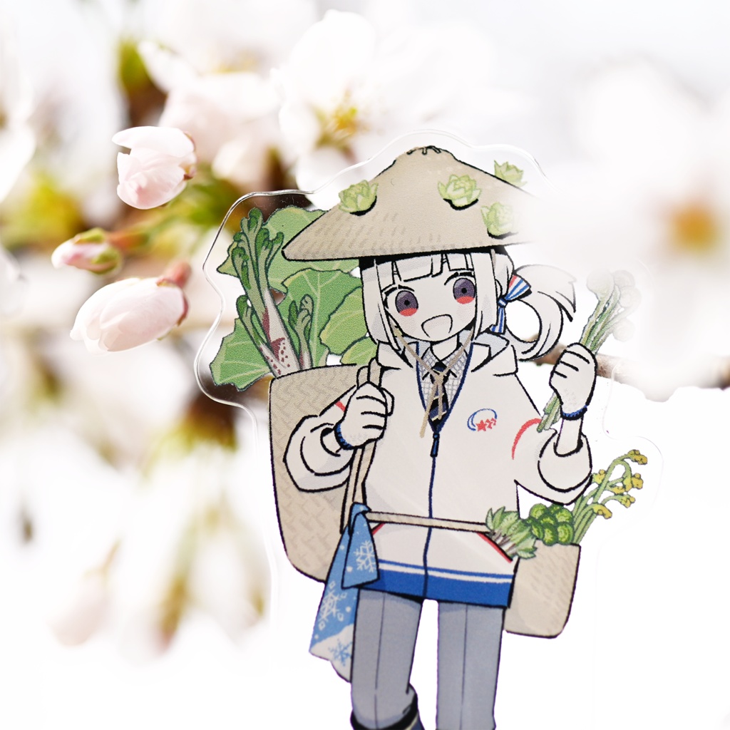 ■受付期間3/29まで■ 松代うさぎ 山菜アクリルスタンド