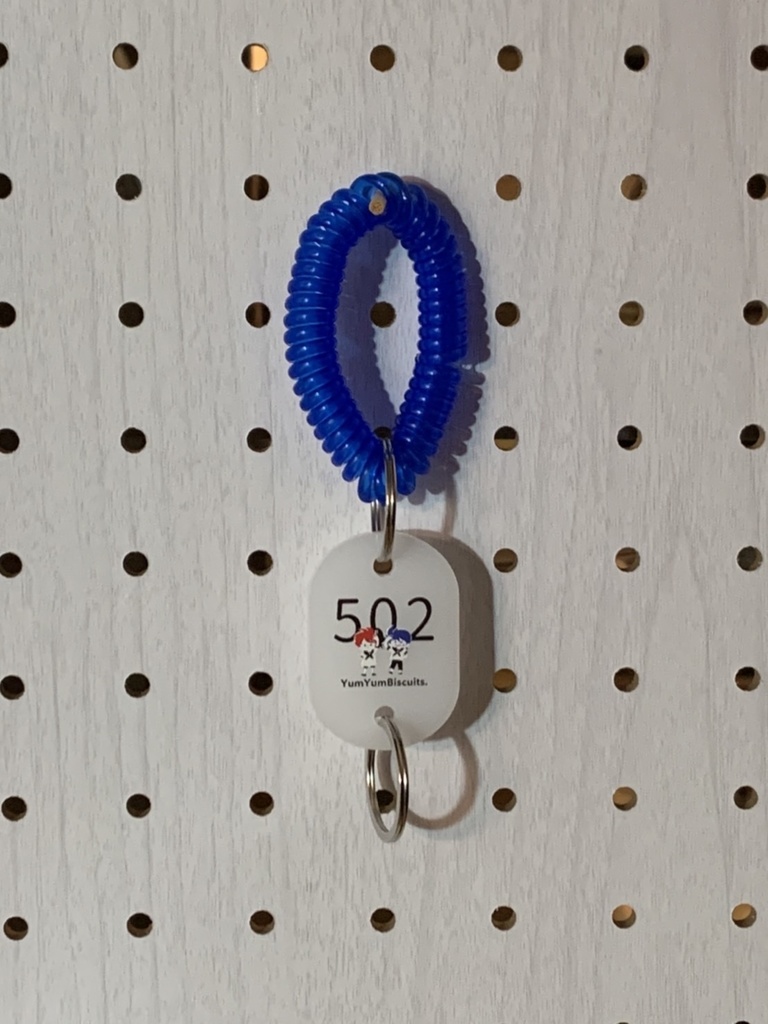 豪烈ロッカーキー風アクキー(赤/青2色)