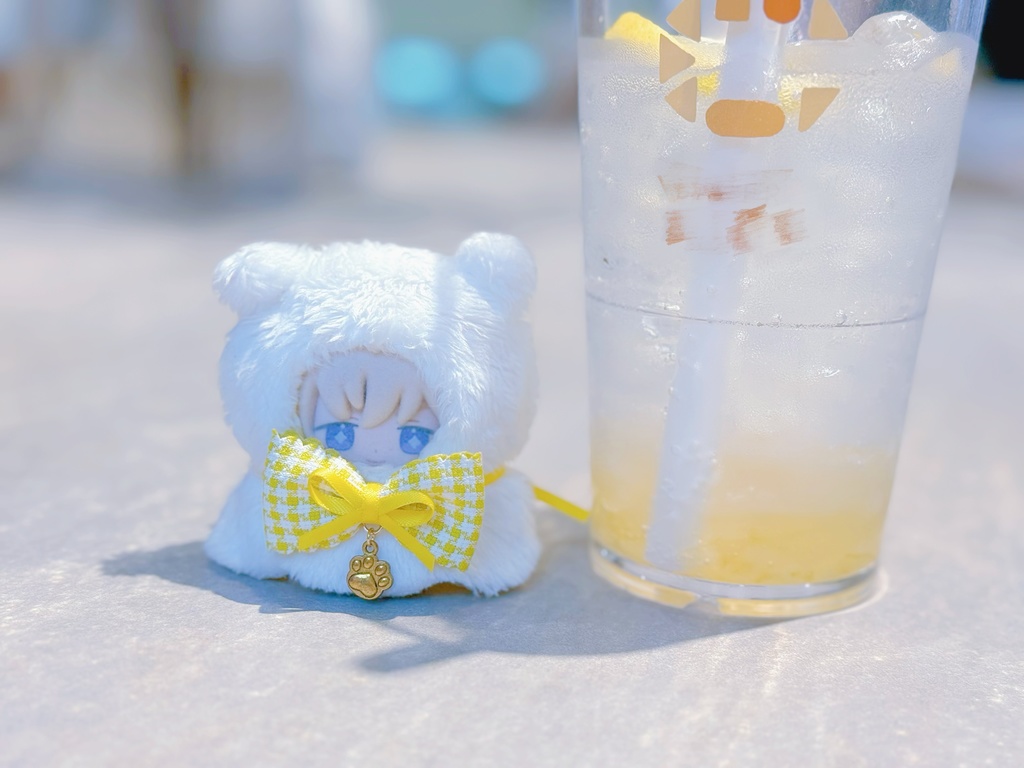 ねこおばけーぷ【フロッキーマスコットサイズ】