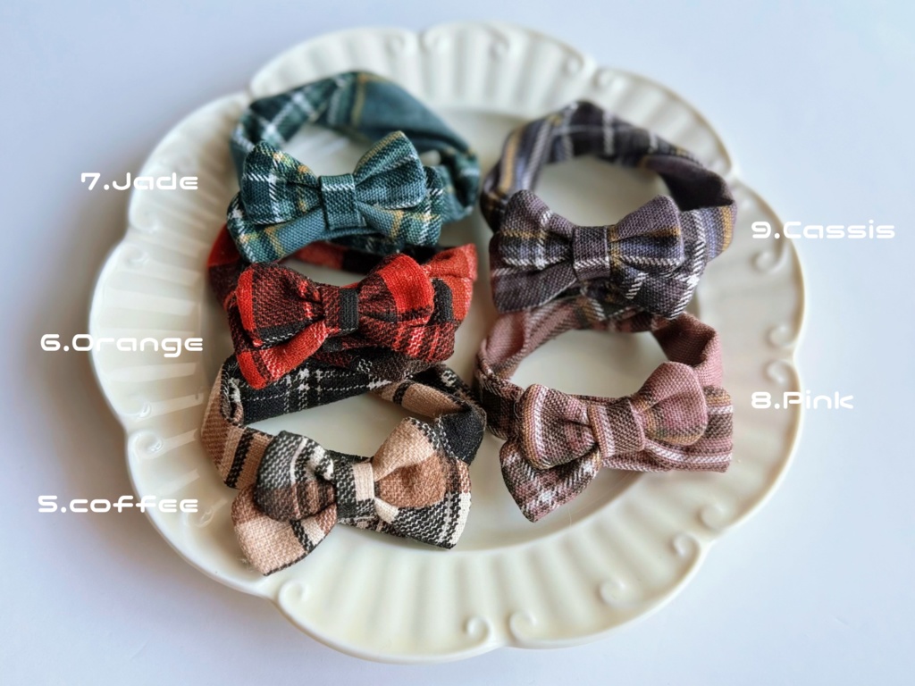 Ribbon muffler -Teddy color-