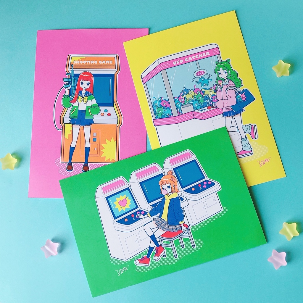 「Game Center」ポストカード3枚セット