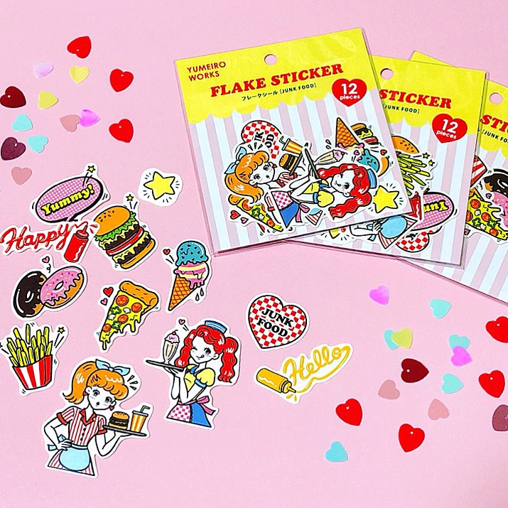 フレークシール『JUNK FOOD』