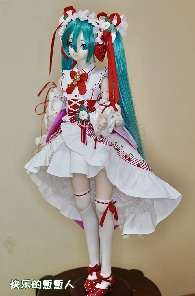 售罄【初音ミク】15周年ストロベリードレスDDドレス DD・DDS 55/60cmドール衣装