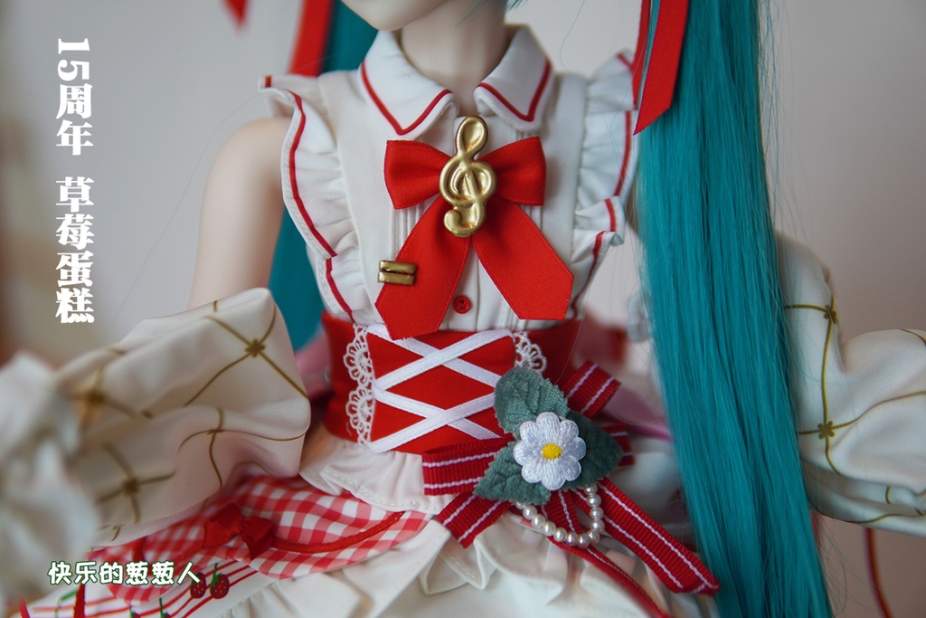 售罄【初音ミク】15周年ストロベリードレスDDドレス DD・DDS 55/60cmドール衣装